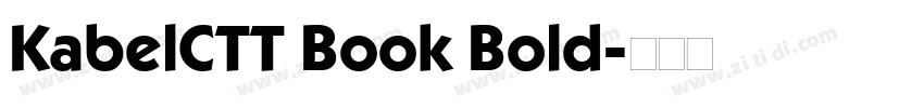 KabelCTT Book Bold字体转换